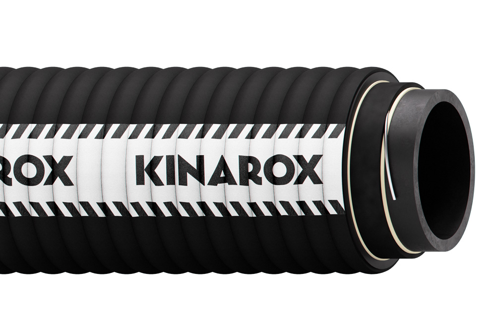 Layered view of Kinarox natural rubber lined slurry hosing